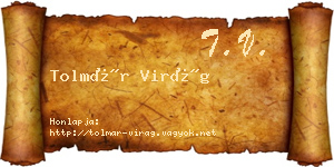 Tolmár Virág névjegykártya